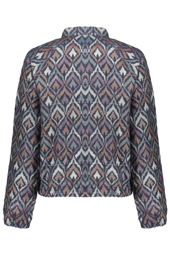 KORT JASJE MET IKAT PRINT 55710 20 BLUE